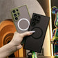 Luxury Matte Clear Support Magnetic With Woven Wristband For Samsung S25 S24 S23 S22 S21 Note20 A16 A15 A25 A35 A55