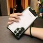 Electroplated Four Corners Anti-fall Transparent Hard PC Phone Case With Rhinestone Wristband For Samsung A55 A54 A53 A35 A34 A25 A15 , Full Cover with Camera Protector