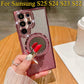 For Samsung S25Ultra S25 S24 S23 S22 Plus Ultra Case, Gradient Rhinestone Mirror Kickstand Glitter Luxury Elegant Plating Case Camera Protection Shockproof Hard Cover