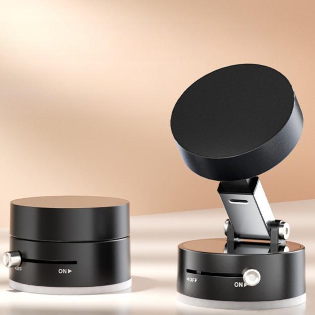 Flexible ABS+PC 360° Magnetic Vacuum Adsorption Double-sided Fold Rotating Multi-angle Strong Suction, Stable Holder, Hands Free Automobile, Adjustable Mount for All Phones