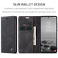 For Samsung S25Ultra S24 S23 S22 S21 Note20 Case With Card Holder, Matte Wallet Case For Women Men, Durable Faux Leather Kickstand Magnetic Clasp Shockproof Phone Case
