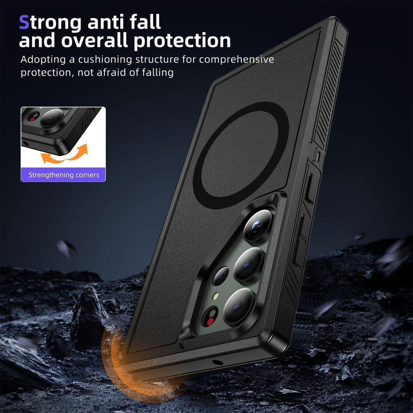 Anti-Dust Matte Anti-Fall Heavy Duty Protection Shockproof Strong Magnetic Phone Case for iPhone 16ProMax 16 15 14 13 12 11 XR Bumper Hard Full Cover