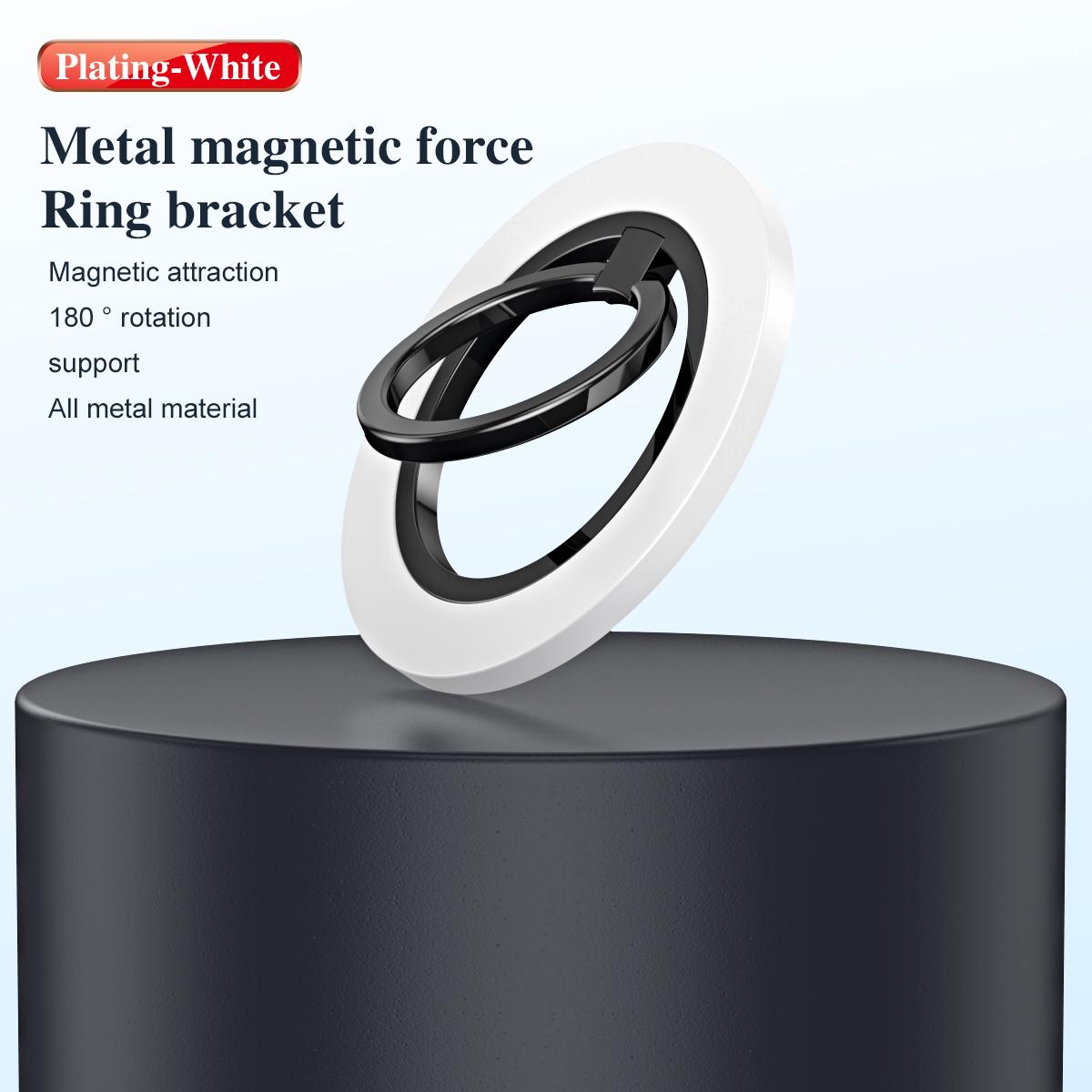 180 Degree Rotation Strong Magnetic Finger Ring Phone Holder Classy Damping Fold Stable Support Multi-angle Ring, for iPhone 16 15 14 13 12 for Samsung S25 S24 S23