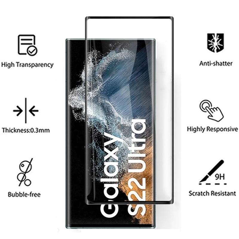 2 Pieces Tempered Film Glass Screen Protector For Samsung S25 S25Plus S24 S24FE S24Plus S24Ultra