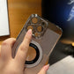 Ultra Slim Plating PC with Len Protector Cooling Phone Case with Metal Kickstand For iPhone 16ProMax 15 14 13 Shockproof Support Wireless Charging Hard Full Cover