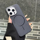 Carbon Fiber Matte Strong Fine Coil Magnetic Camera Hardware Shockproof Phone Case For iPhone 16ProMax 15 14 13 Support Wireless Charging Hard Full Cover