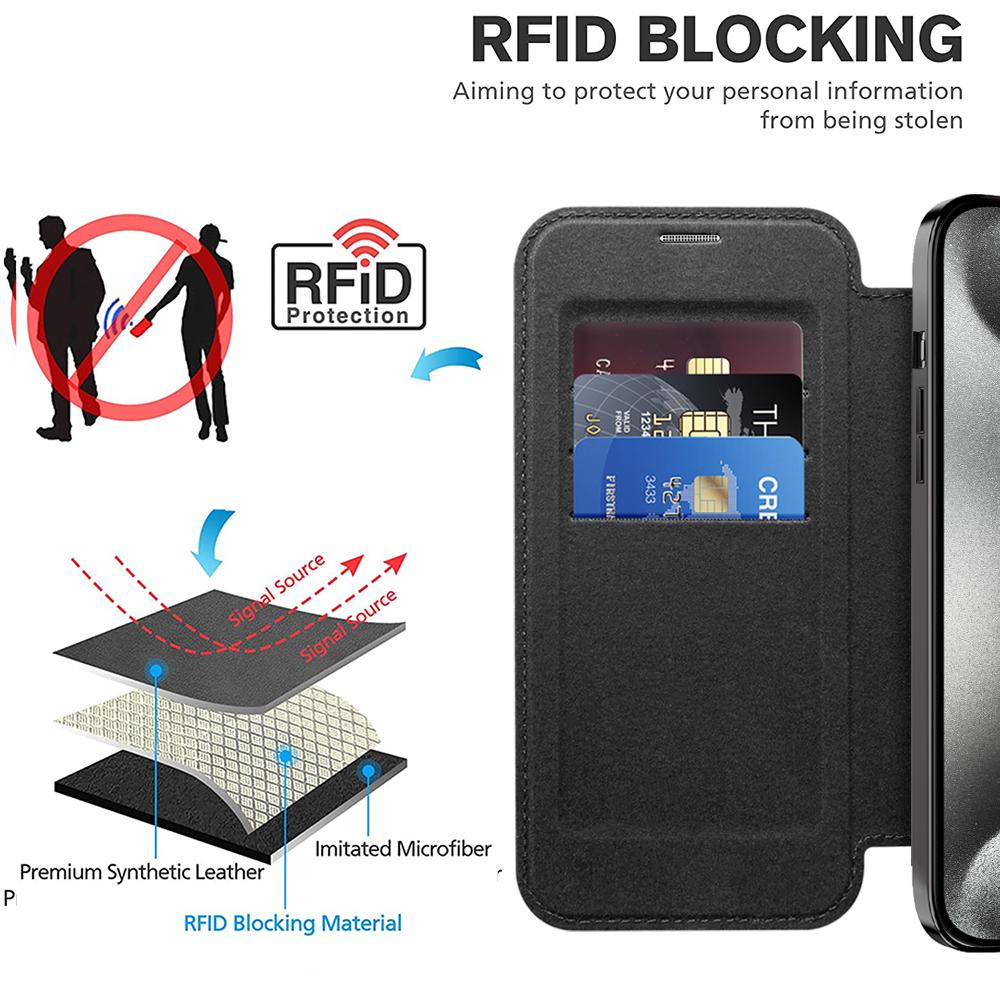 For iPhone 16 15 14 13 12 11 Pro Max Phone Case, Luxury Magnetic Suction Flip Business Wallet Card Slot Leather for Magsafe With Lens Film Anti-Fall Full Cover