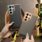 Two-tone Carbon Fiber Pattern Phone Case, Metal Hardware Camera Protective Acrylic Cover, With Adjustable Woven Strap, Shockproof Anti-Fall Bumper For iPhone 16 15 14 13 12 11