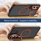 Two-tone Matte Transparent Anti-Dust Anti-Fall Bumper Shockproof Strong Magnetic Phone Case With Metal Camera Kickstand for Samsung S25Ultra S24 S23FE S23 A14 A15 A25 A35 A54 Bumper Hard Cover