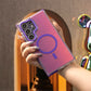 Laser Gradient Chameleon Strong Magnetic Phone Case For Samsung S25Ultra S25 S24 S23 S22 S21FE A06 A15 A16 A25 A35 A36 A53 A54 A55 Metal Frame Acrylic Shockproof Cover