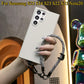 Ultra Thin Sandstone Matte Case with Multifunctional Climbing Rope For Samsung S25 S24 S23 S22 S21 Note20 Full Protective Hard Back Cover