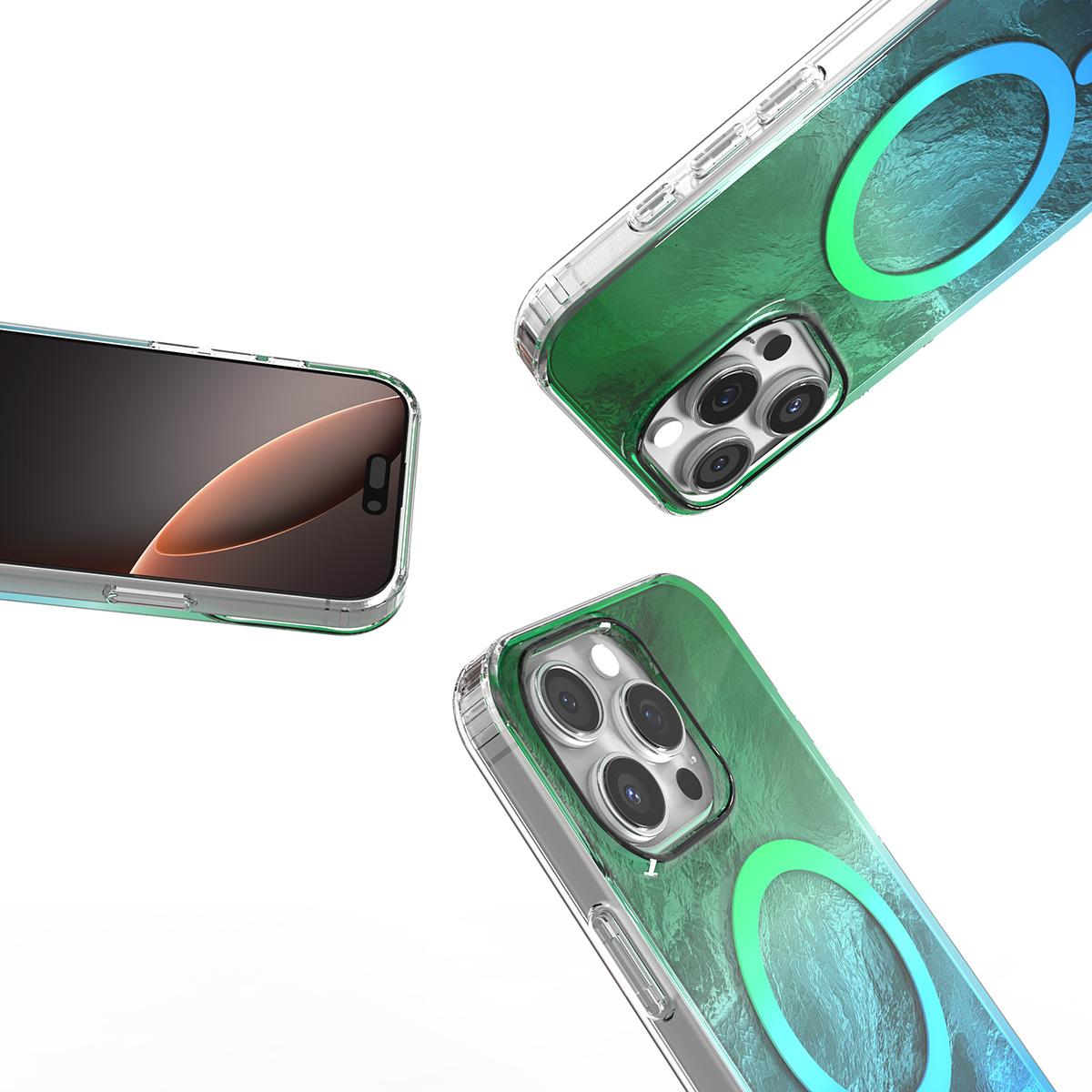 Glacier Texture Magsafe Wireless Charging Case For Samsung S25 S24 S23 S22 Ultra Plus FE Gradient Magnetic Back Cover