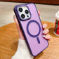 For iPhone 16ProMax 16 15 14 13 12 11 Plus Pro Max Phone Case, Matte Transparent Magnetic Acrylic Slim, Metal Camera Protection Hard Full Cover