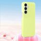 Luxury Lovely Liquid Silicone Jelly style Precision Len Protection Phone Case For Samsung S25Ultra S24FE S25 S24 S23, Soft Skin Feel Silicone Shockproof Soft Cover With Microfiber Lining