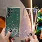 Glitter Star Sequin Basic Phone Case For Samsung Galaxy S25 S25Plus S25Ultra S24 S24FE S24Plus S24Ultra Clear Soft TPU Back Cover