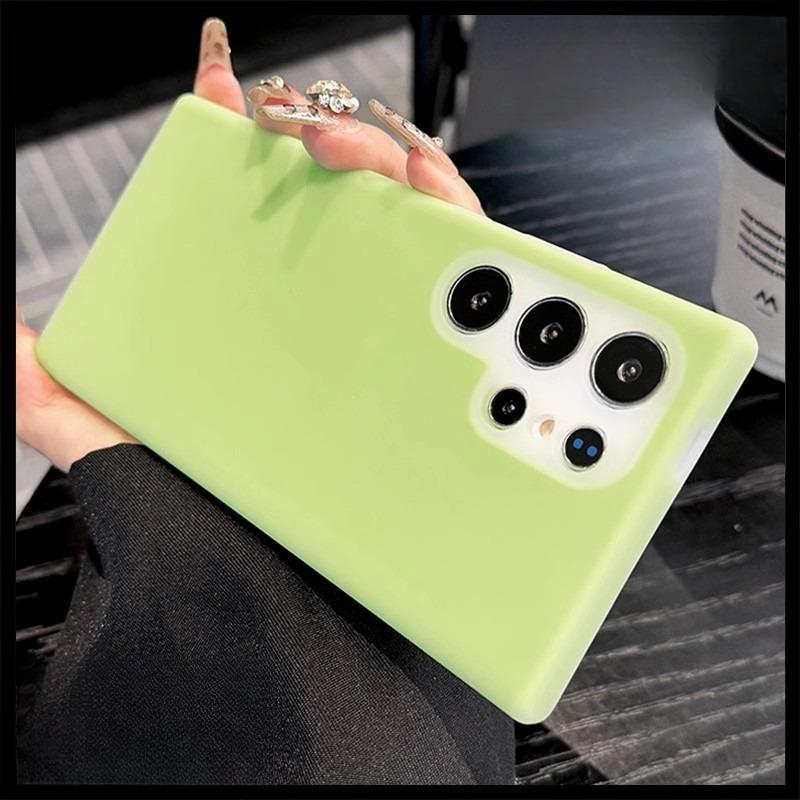 Luxury Lovely Liquid Silicone Jelly style Precision Len Protection Phone Case For Samsung S25Ultra S24FE S25 S24 S23, Soft Skin Feel Silicone Shockproof Soft Cover With Microfiber Lining
