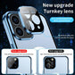 Double Sided HD Glass Matte Back Cover Aluminium Alloy For Magsafe Full Cover 360 Magnetic Ring High Definition Metal Case For iPhone 16ProMax 16 15 14 13 12 Pro Max Glass Full Cover