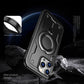 Anti-Dust Matte Anti-Fall Heavy Duty Protection Shockproof Strong Magnetic Phone Case With Rotating Metal Kickstand for iPhone 16ProMax 16 15 14 13 12 11 XR Bumper Hard Full Cover