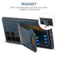 For Samsung S25 S24 S23 S22 Note20 Ultra Plus Phone Case, Smooth Surface Oil Wax Pattern Flip Elasticity Wallet Card Slot Leather Kickstand Magnetic Clasp Shockproof Phone Case
