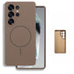 Liquid Silicone Fine Ring Strong Magnetic Precision Fingerprint-proof Phone Case For Samsung S25Ultra S25 S24 S23, Soft Skin Feel Shockproof Soft Full Cover With Microfiber Lining