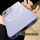 For iPhone 16 15 14 13 12 Pro Max Phone Case, Ultrathin Frameless Corrugated Grille PC Hard Matte Frozen Fog Clear High Transparency Full Cover