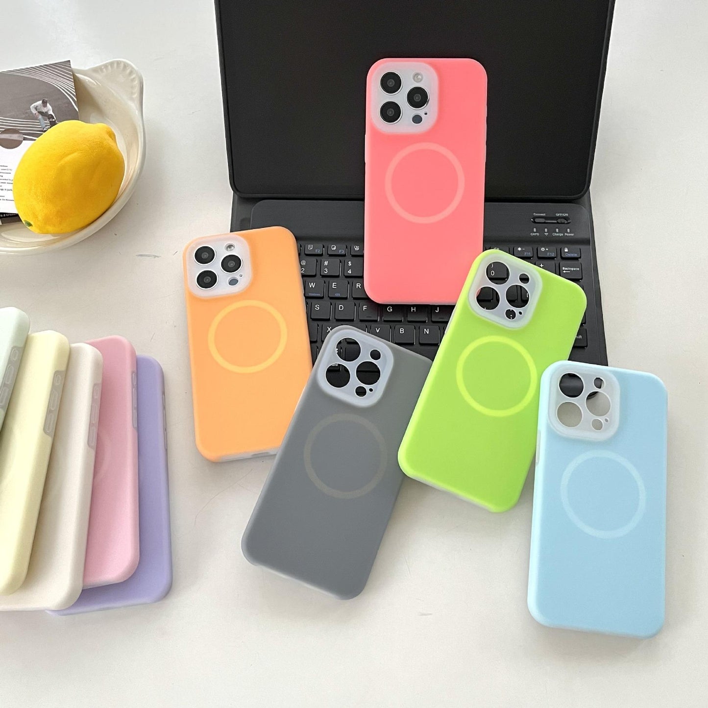 Luxury Lovely Liquid Silicone Strong Magnetic Jelly style Precision Len Protection Phone Case For iPhone 16ProMax 15 14 13 12 11, Soft Skin Feel Shockproof Soft Cover With Microfiber Lining