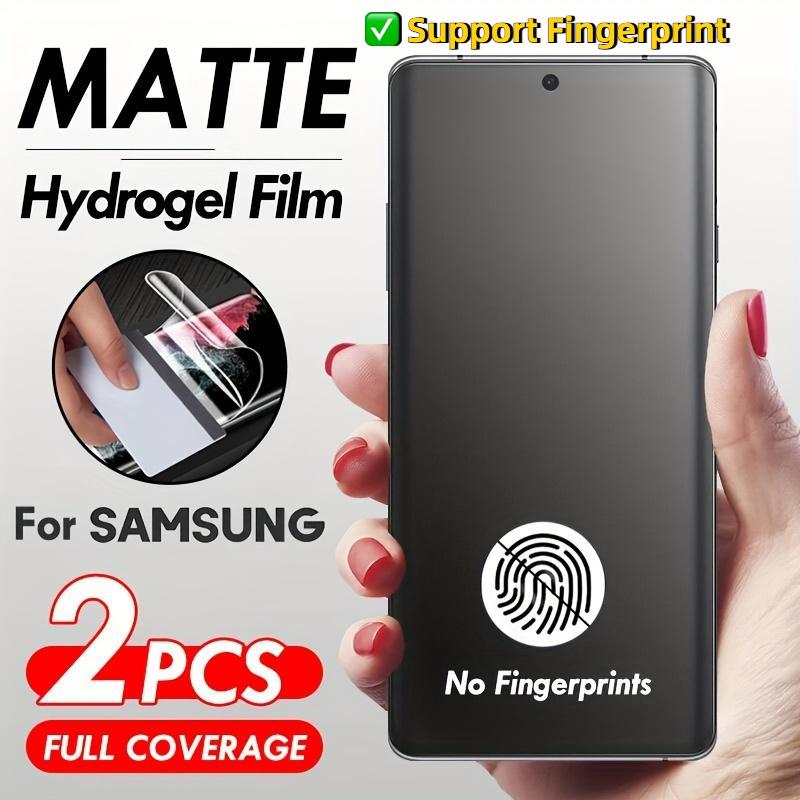 [Support Fingerprint] 2 Pieces Matte Soft Hydrogel Film Screen Protector For Samsung S25 Ultra S25 S24 Plus S24FE S24Ultra  (Not Tempered Glass)