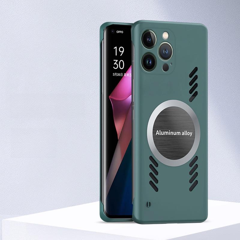 For iPhone 16ProMax 16 15 14 13 12 11 Plus Pro Max X/XS XR XSMax Phone Case, Matte Cooling Magnetic PC Frameless Ultra Slim, Full Camera Cover Protection Hard Cover