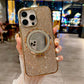 Bling Rhinestone Plating Diamonds Magnetic Wireless Charging Phone Case With Luxury Glitter Mirror Magnetic Kickstand For Samsung S24 S23 S22 Shockproof Protection Soft Bumper Cover