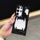 For Samsung S25Ultra S25+ S25 S24Ultra S24+ S24, Fancy Shape Cool Skull Matte Plating Hollow Heat Dissipation Case Cooling Soft Back Cover