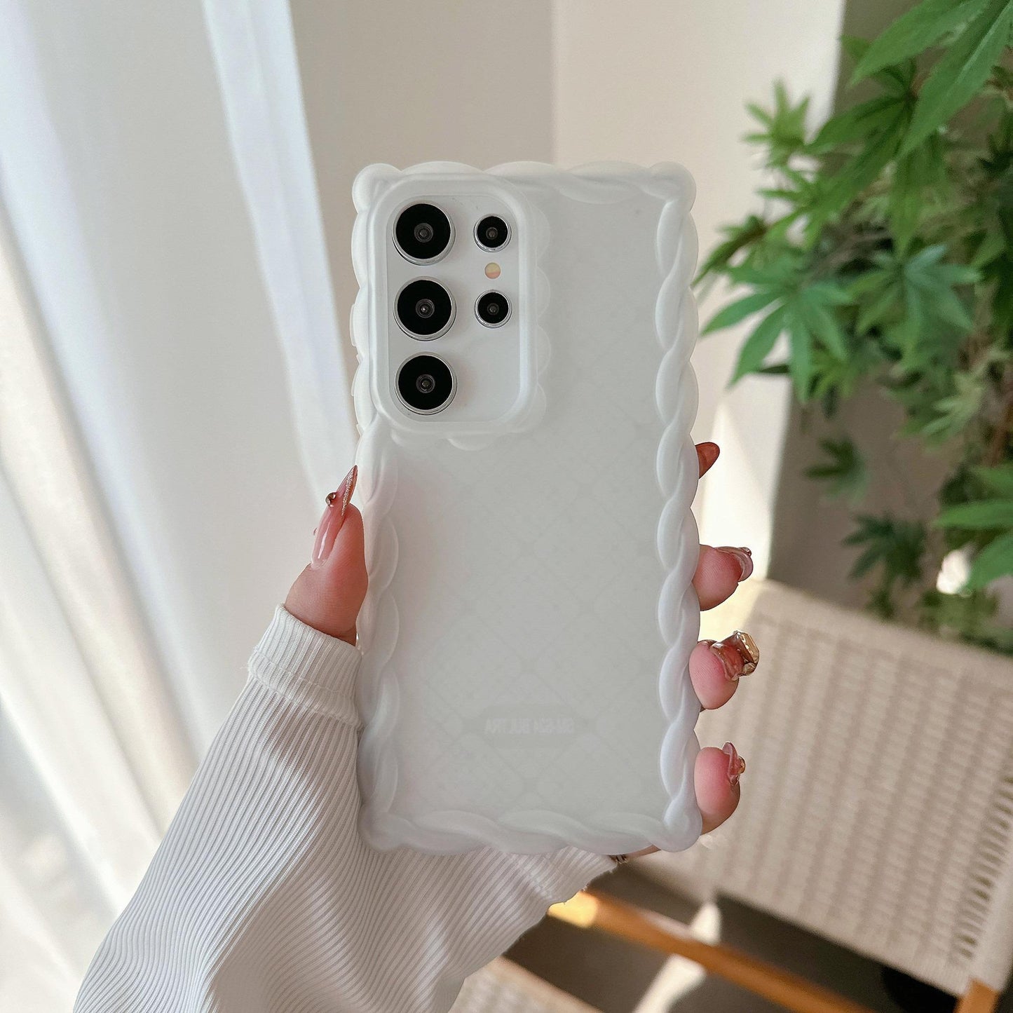 Fried Dough Twist TPU Matte Shockproof Phone Case For Samsung S25Ultra S24 A54 A55 A35 A25 A24 A14 A15 Airbag Anti-Drop Soft Full Cover