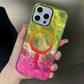 Glacier Texture Magsafe Wireless Charging Case For Samsung S25 S24 S23 S22 Ultra Plus FE Gradient Magnetic Back Cover