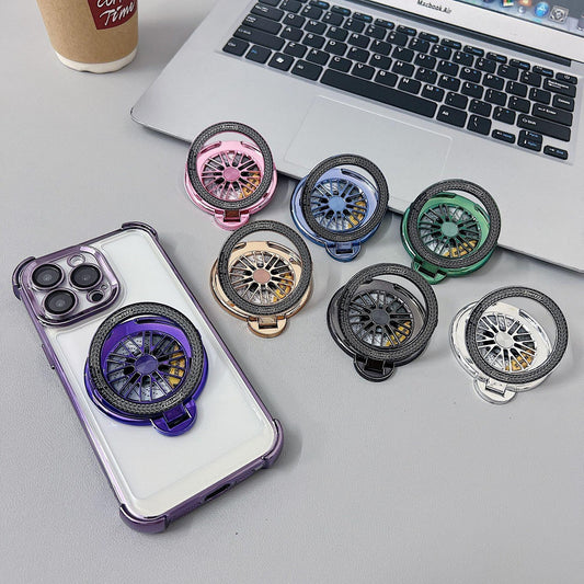 Luxury Multi-color Spinning Magnetic 360 Degree Rotation Kickstand for iPhone Smart Phone Back Rotating Sticker Socket Bracket For Magsafe Phone Accessories