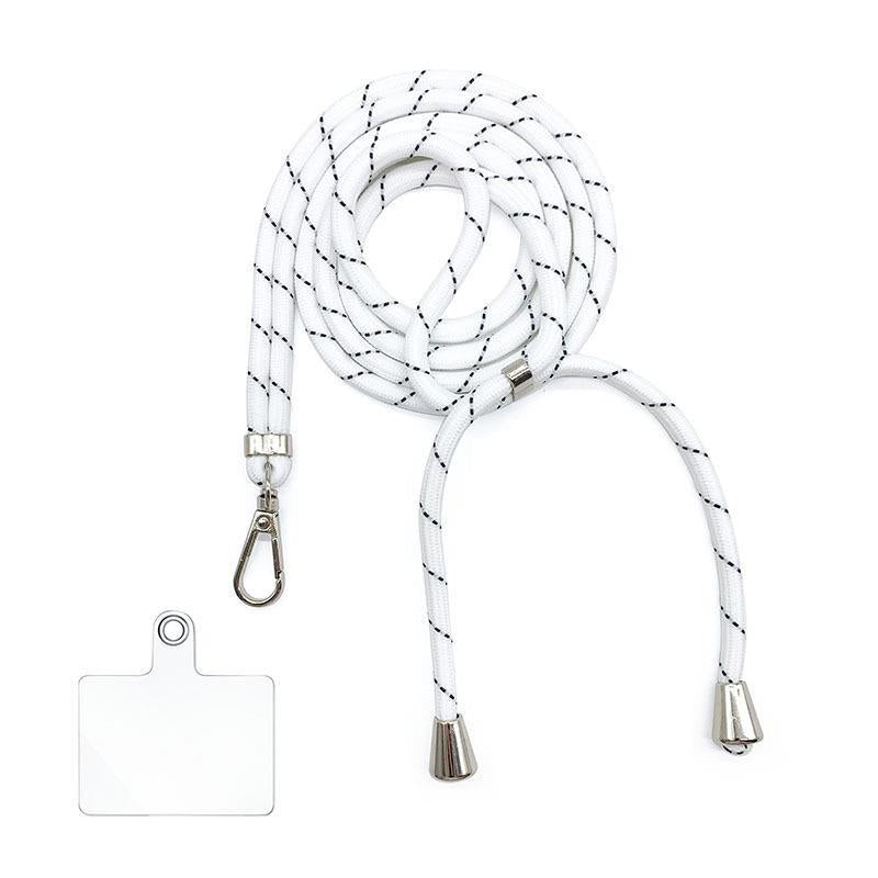 6MM Colorful Adjustable Crossbody Phone Lanyard Strap Mobile Phone Hanging Rope Detachable Rotatable Clasp Phone Neck Straps Anti-lost Lanyards for Telephone Jewelry