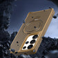 Carbon Fiber Pattern Slim PC Strong Magnetic Phone Case with 360 Rotating Metal Kickstand For Samsung S25Ultra S25Plus S25 S24 S23 A16 A26 A36 A56 Skin Feel Bumper Shockproof Hard Full Cover