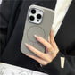Carbon Fiber Matte Strong Fine Coil Magnetic Camera Hardware Shockproof Phone Case For iPhone 16ProMax 15 14 13 Support Wireless Charging Hard Full Cover