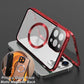 Anti Peeping Magnetic Double Sided Full Cover Privacy Metal Bumper Glass Case for iPhone 16ProMax 16 15 14 13 Pro Max 12 Antispy Magnetic Ring Support Wireless Charging Back Cover