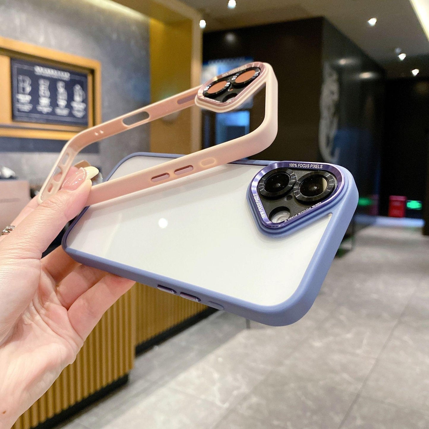 Crystal High Definition Clear Phone Case For iPhone 16ProMax 16 15 14 13 12 11 Pro Max Plus Transparent HD Metal Len Protection Hardware Hard Full Cover