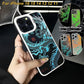 Gradient Color Luminous Dragon Phone Case For iPhone 16ProMax 16 15 14 13 12 11 Pro Max Plus Shockproof Protection Hard Full Cover