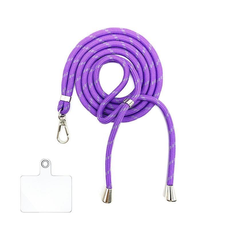6MM Colorful Adjustable Crossbody Phone Lanyard Strap Mobile Phone Hanging Rope Detachable Rotatable Clasp Phone Neck Straps Anti-lost Lanyards for Telephone Jewelry
