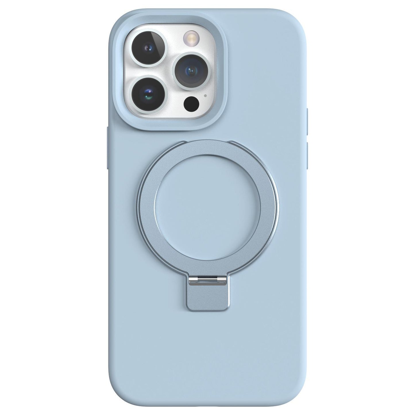 Strong Magnetic Kickstand Phone Case For iPhone 16 15 14 13 12 for MagSafe, Skin-friendly Liquid Silicone Shockproof with Microfiber Lining Full Cover