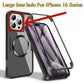 For iPhone 16E 16ProMax 16 15 14 13 Strong Magnetic Phone Case, Double Side 360 Full Protection, HD PET Screen Protector Acrylic Shockproof Hand Feel Hard Full Cover