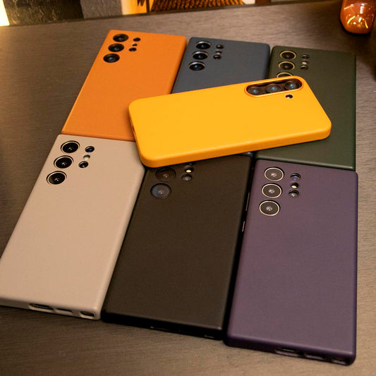For Samsung S24 S24+ S24Ultra, Leather Phone Case Full Cover Protective Shockproof Back Cover with Metal keys and Flannel Lining