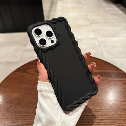 Fried Dough Twist TPU Matte Shockproof Phone Case For iPhone 16ProMax 15 14 13 12 11 Airbag Anti-Drop Soft Full Cover