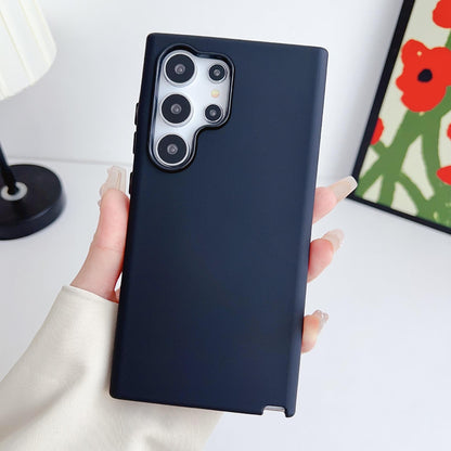 Matte Liquid Silicone Slim Phone Case For Samsung S25Ultra S24 S23 S22 Skin Feel PC Shockproof Soft Full Cover