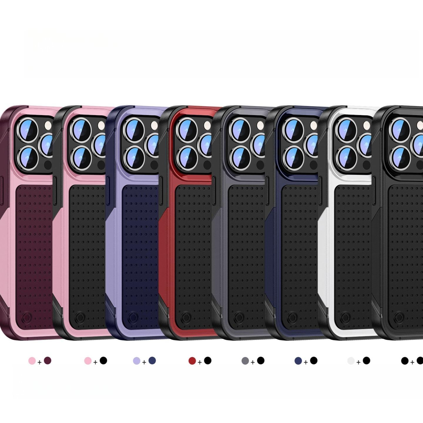 Anti-Dust Fall Heavy Duty Protection Shockproof Phone Case for iPhone 16ProMax 16 15 14 13 12 11 Hard Full Cover