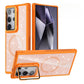 For Samsung S25Ultra S25 S24 S23 S21FE S20FE Strong Magnetic Phone Case, Glass Camera Kickstand Protection, Glitter Clear Acrylic Four Corner Shockproof Bumper Hand Feel Hard Full Cover