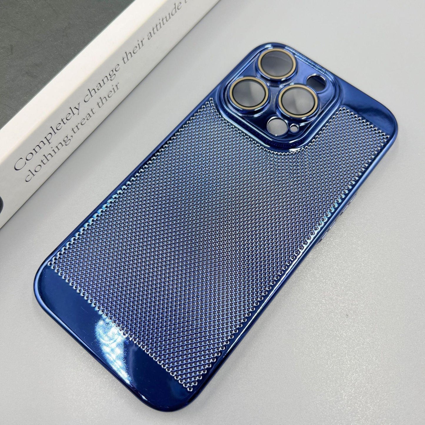 Ultra Slim Plating PC with Len Protector Cooling Phone Case For iPhone 16ProMax 15 14 13 12 Shockproof Hard Full Cover