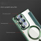 Luxury Flip Leather Magnetic Wireless Charging Phone Case For Samsung S25 S24 S23 S22 Stand Card Slots Bag Cover
