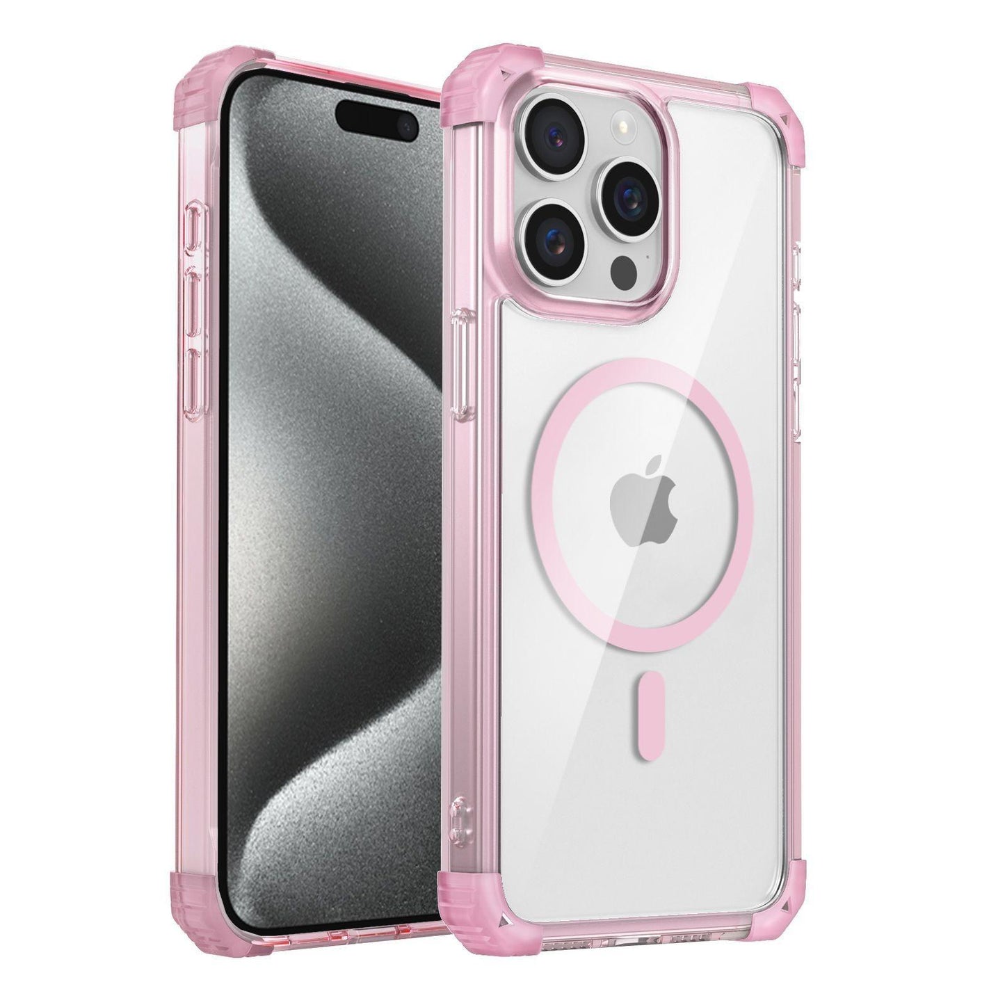 HD Acrylic Transparent Strong Magnetic High Protection Four Corner Shockproof Phone Case For iPhone 16ProMax 15 14 13 12 11 Not Yellowing Clear Hard Full Cover